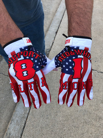 Gloves: American flag
