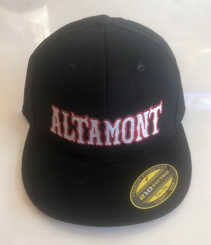 Hat: Altamont Black Flex Fit Hat Lg/Xl